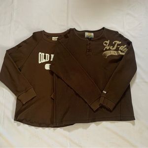 Old Navy & Zero Tolerance Brown Long Sleeve Shirts